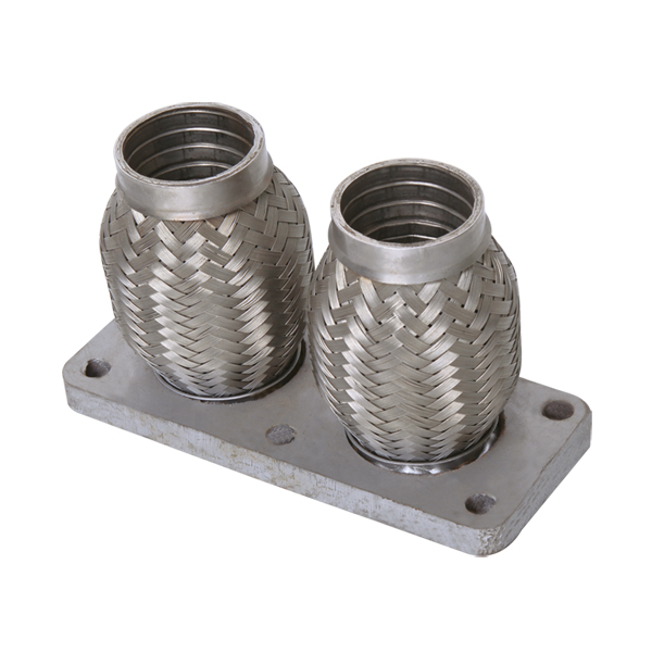 Double flexible pipe flange connection customized wxhy exhaust